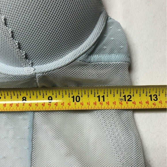 BABY Blue Mesh & Peach Baby Doll Chemise Size Small - Picture 8 of 10